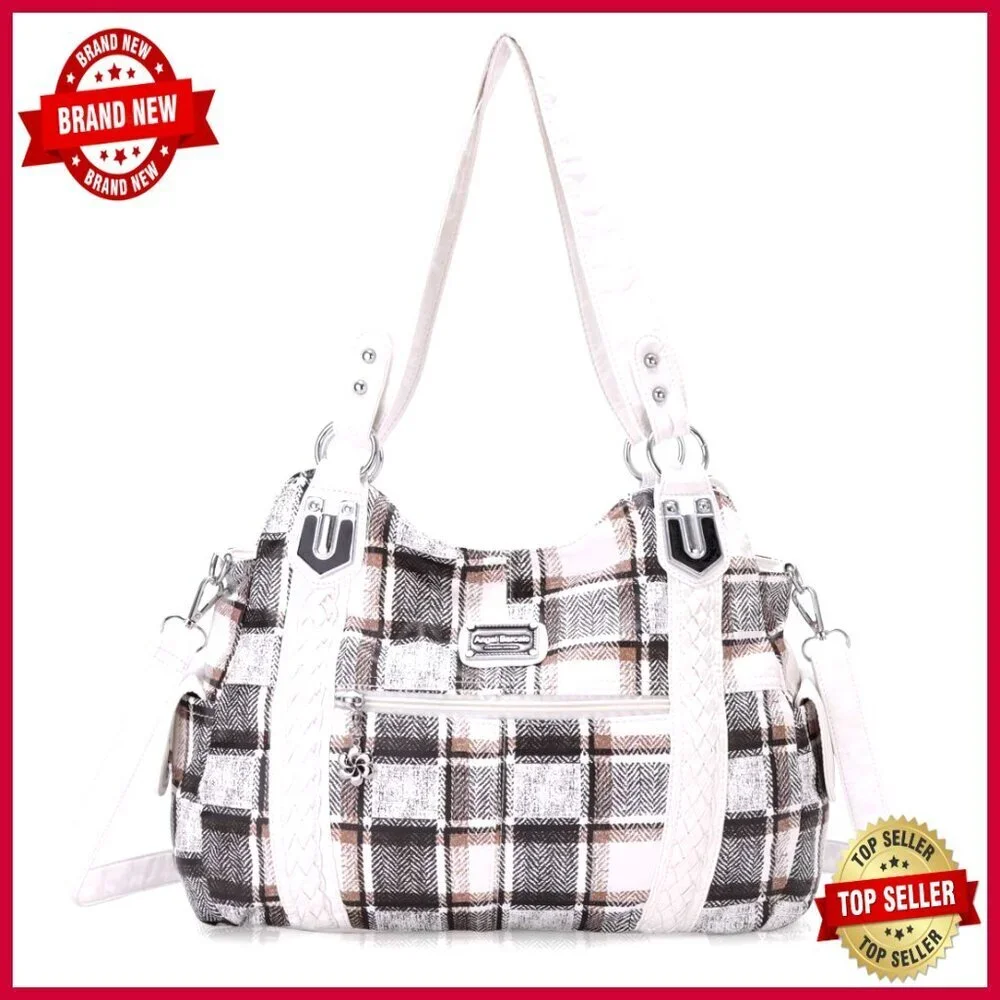 Soft PU Leather Hobo Shoulder Bag Crossbody Purse Tote for Women